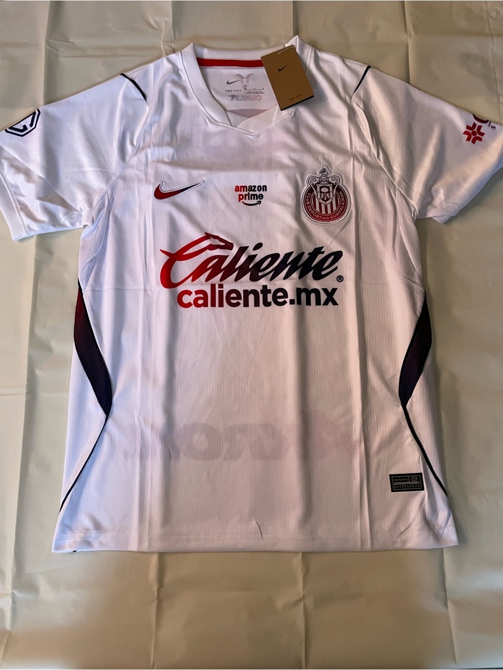 Chivas Nike White Soccer Jersey with Red Accents